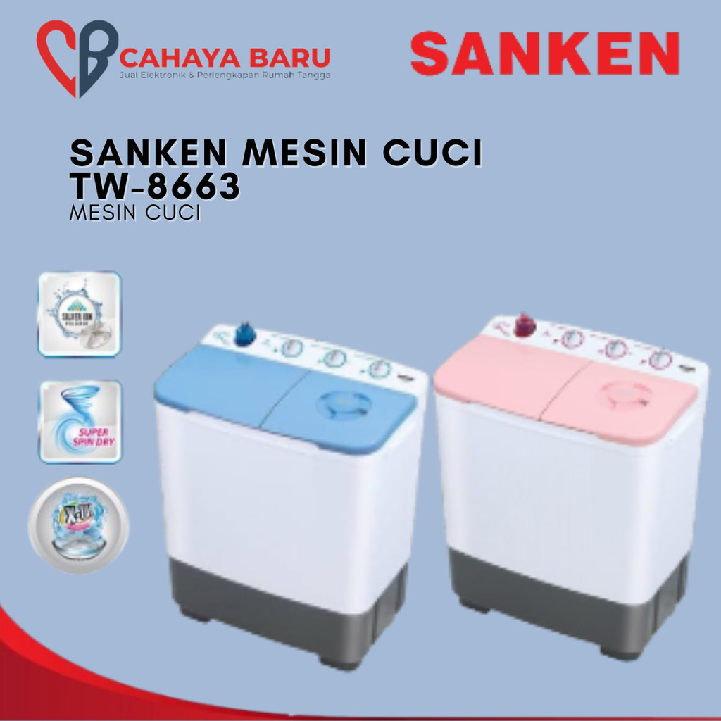 SANKEN MESIN CUCI TW-8663
