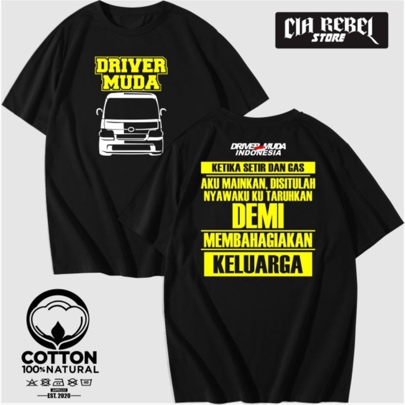 KAOS BAJU DRIVER MUDA INDONESIA GRANMAX GRAN MAX/KAOS MOBIL GRANDMAX DRIVER MUDA INDONESIA TERLARIS 