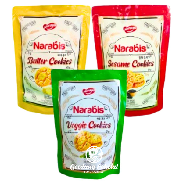 

RB Naraya Narabis Cookies Kukis Kue Kering Rasa Butter Sesame Veggie Vegetable 220g