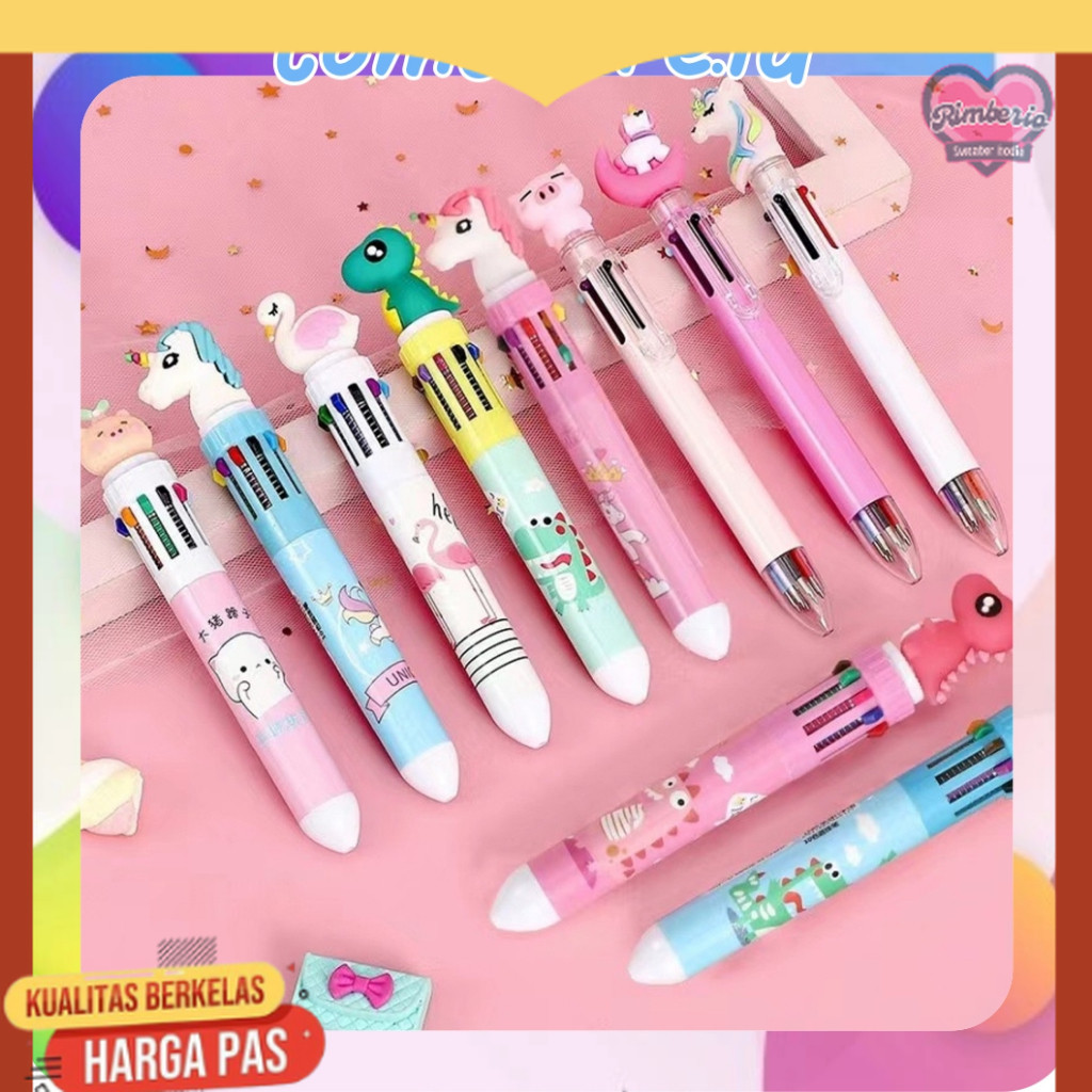 

TOMSTORE.ID bulpen 10 warna bermotif lucu/pulpen/pulpen anak anak S106