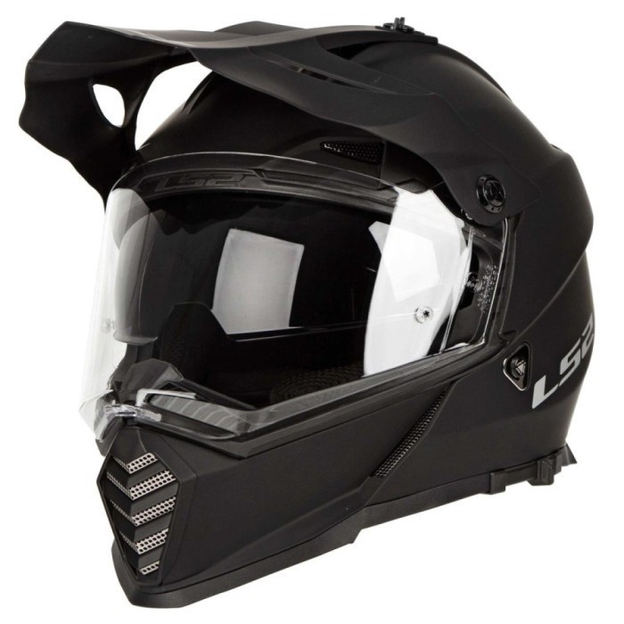 LS2 Helm Trail Adventure LS2 MX436 Pioneer Evo Matt Black - L - TERMURAH