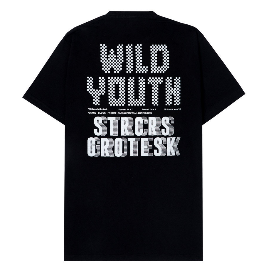 Original Design Leisure STARCROSS Kaos Pria - GROTESK - Hitam