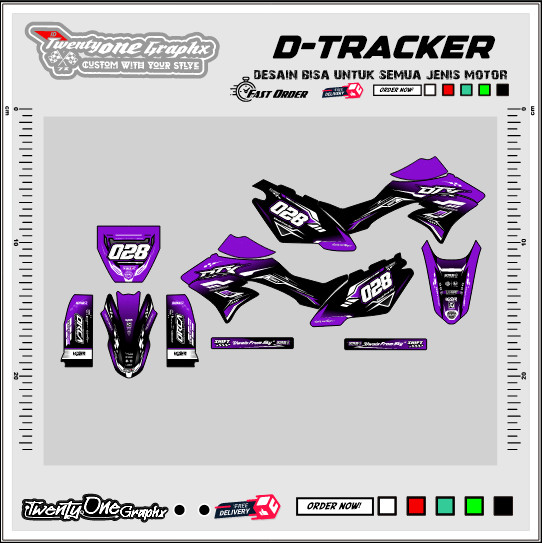decal Dtracker custom racing Dt chrome