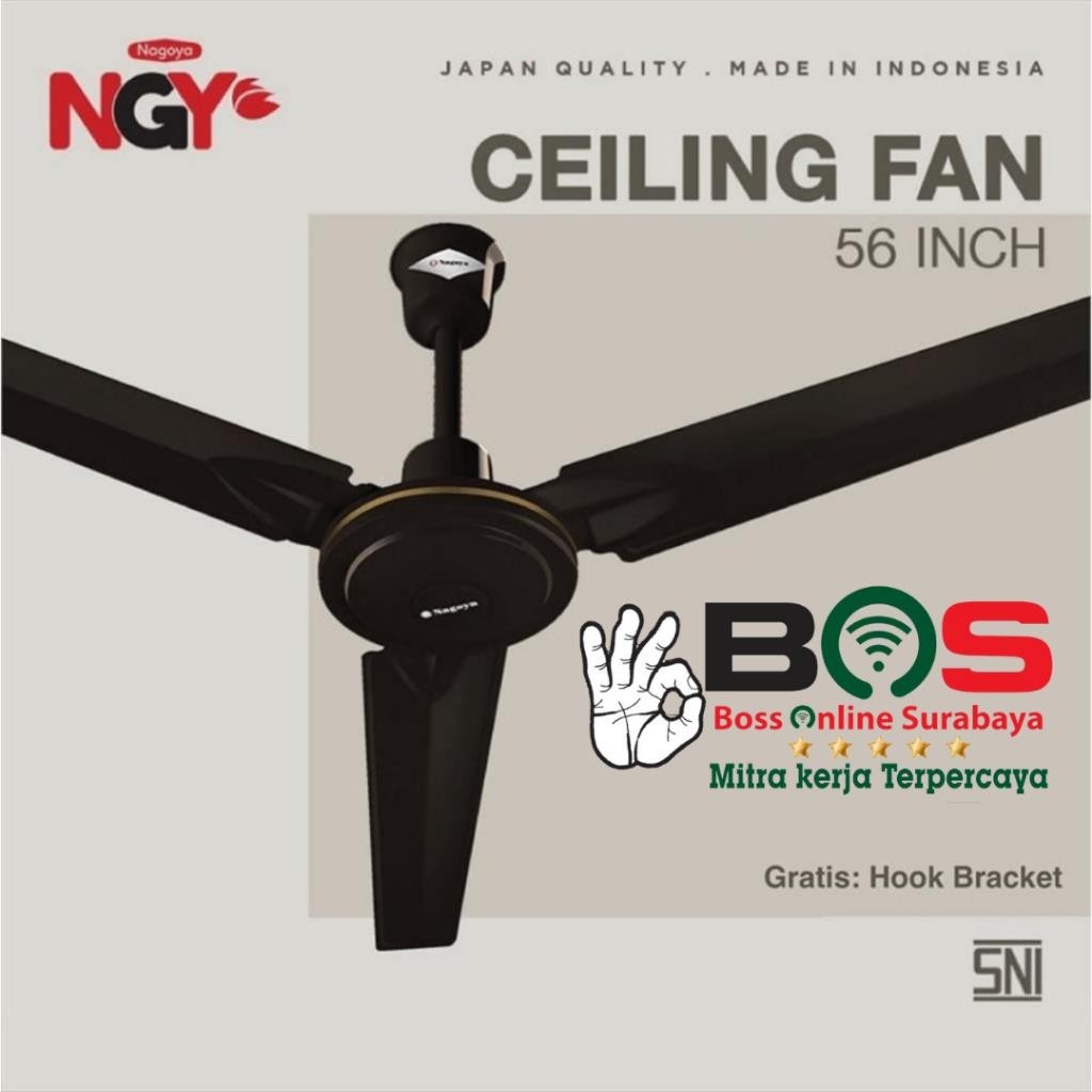 Nagoya Kipas Angin Gantung Plafon Ceiling Fan 56 Inch Baling Besi