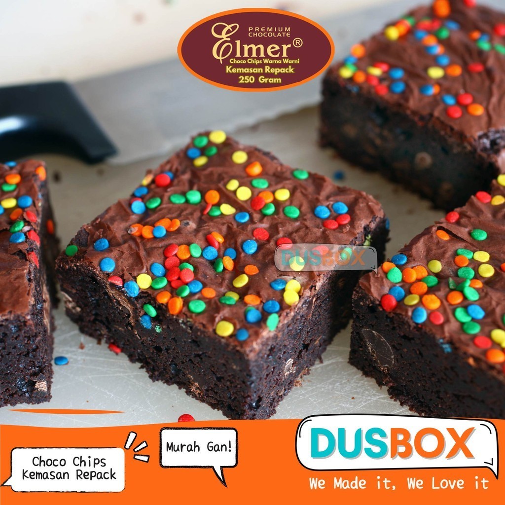 

Classica2106 Choco Chips Elmer Warna Warni 250G / Choco Chip Repack Warna Warni / Rainbow Chips