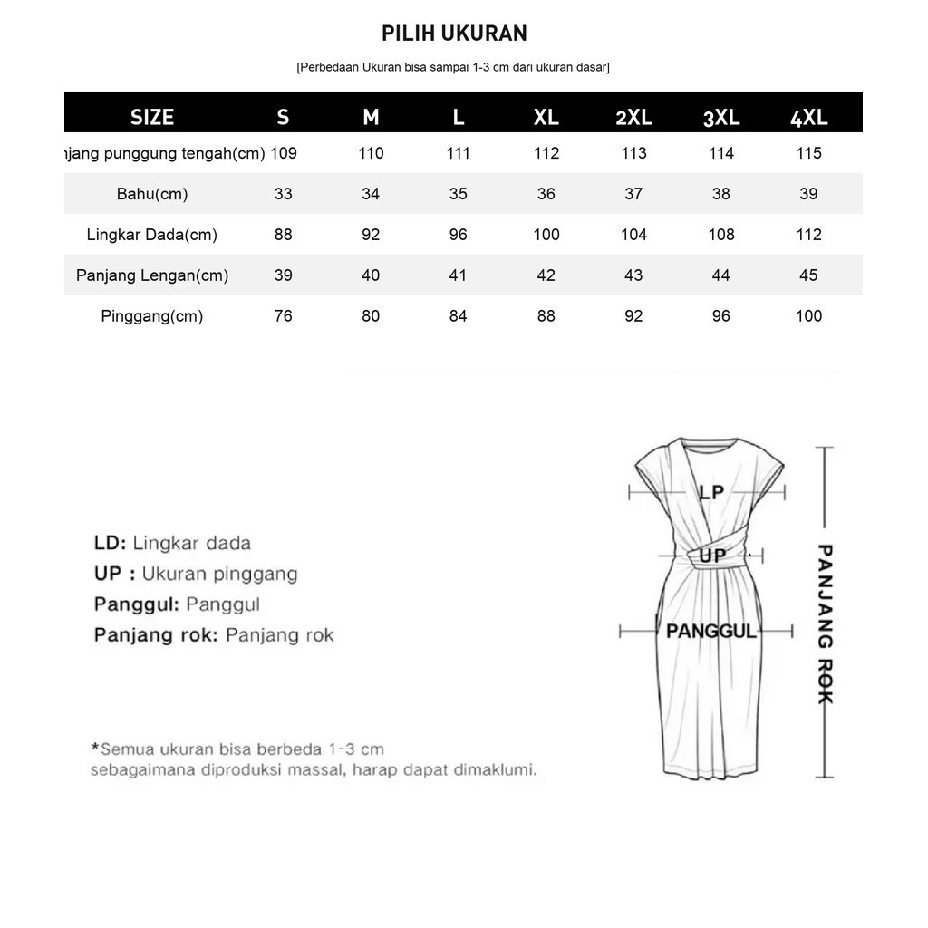 [ready stock]Gaun Midi Sifon Longgar Terbaru Dress Wanita Trendy Gaun Gaya Korea Gaun Musim Panas