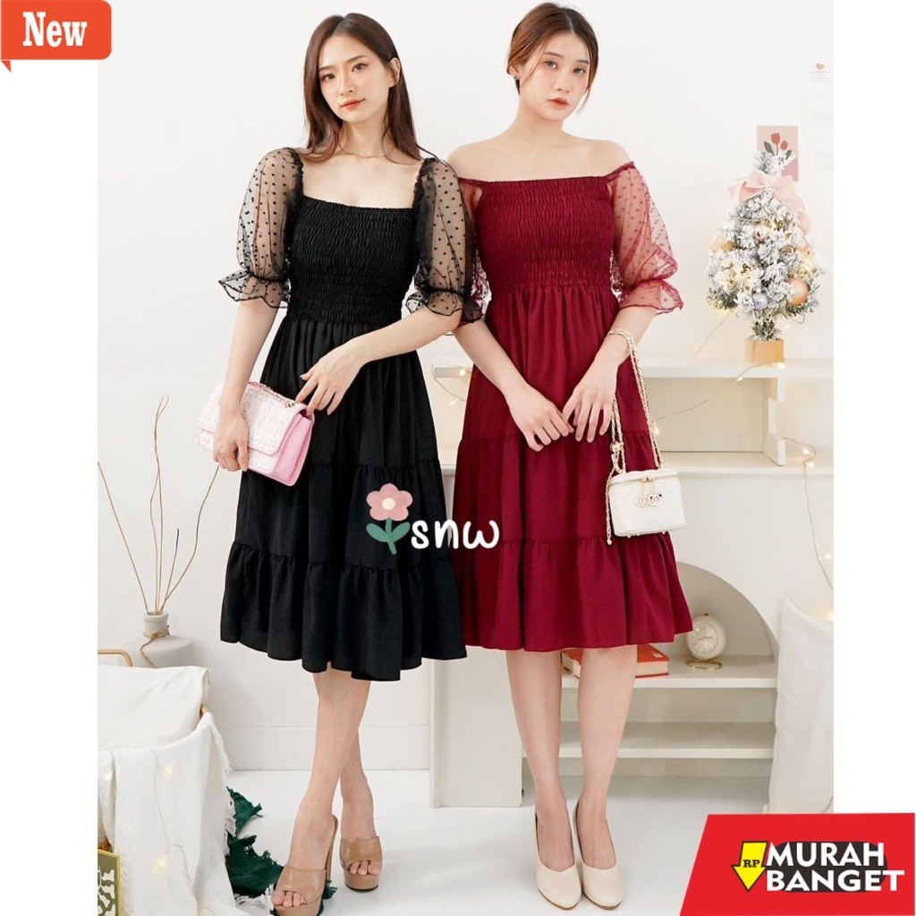 dress wanita kekinian Jennie dress / snw / dress korea