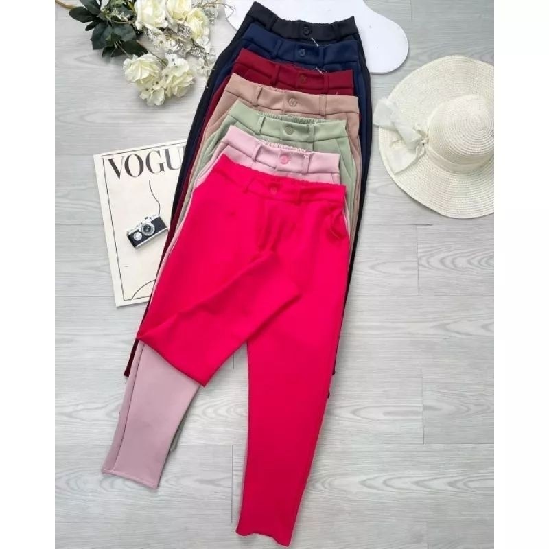 Celana Pensil Scuba Premium - Pensil Scuba Pants - Celana Besic Scuba - Celana Kantor