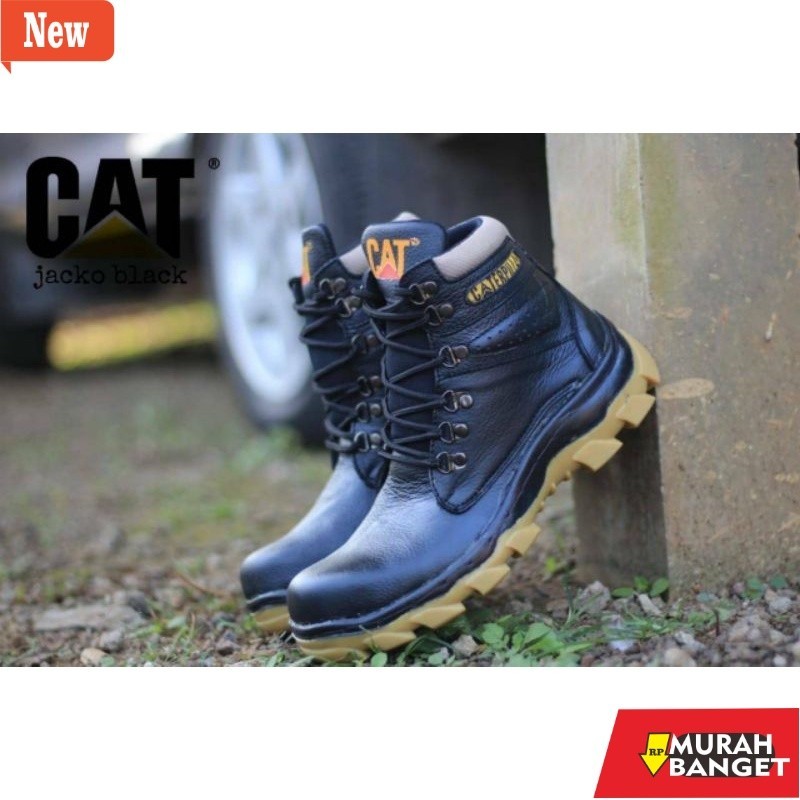 Sepatu kerja pria kekinian yg lagi viral- 100% ORIGINAL CATERPILLAR SEPATU SAFETY KULIT KERJA PRIA M