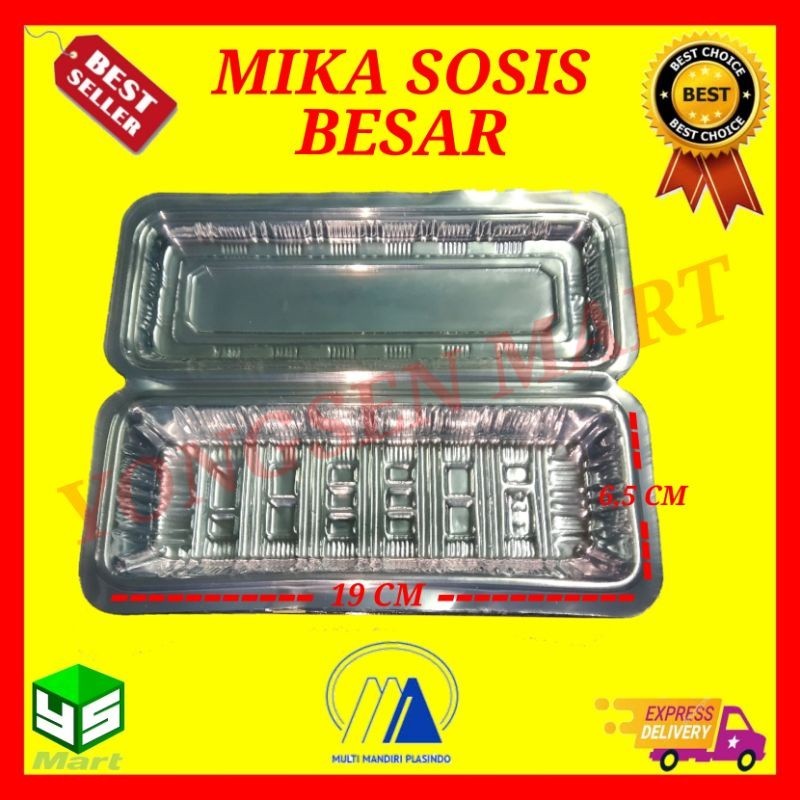 Mika plastik sosis besar / sosis telor / mika hotdog / mika hotang / roti gulung
