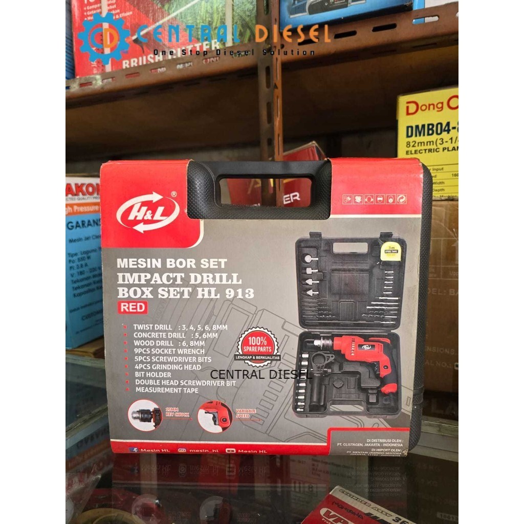Bor/ Impact Drill HL 13 mm HL 913 (alat alat teknik)
