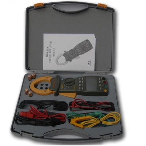 MASTECH MS2203 Wattmeter 3-Phase Professional High Sensitivity Clamp
