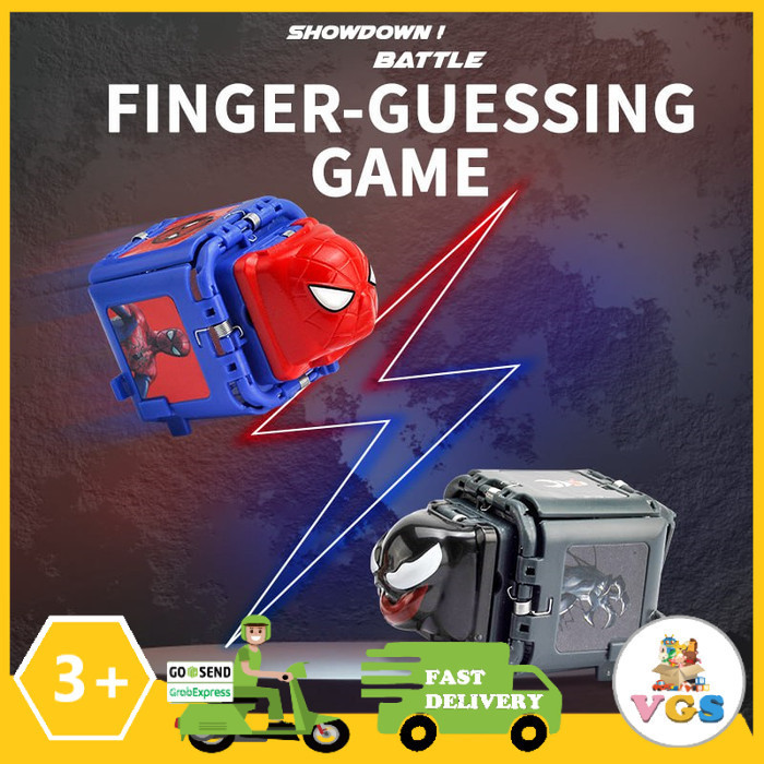 Mainan Anak Battle Cube 2in1 Finger Guessing Game Suit Gunting Batu Kertas