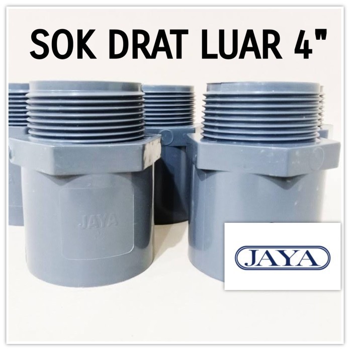 Sok drat luar 4" inch JAYA Valve socket shock sock drat luar 4 inch