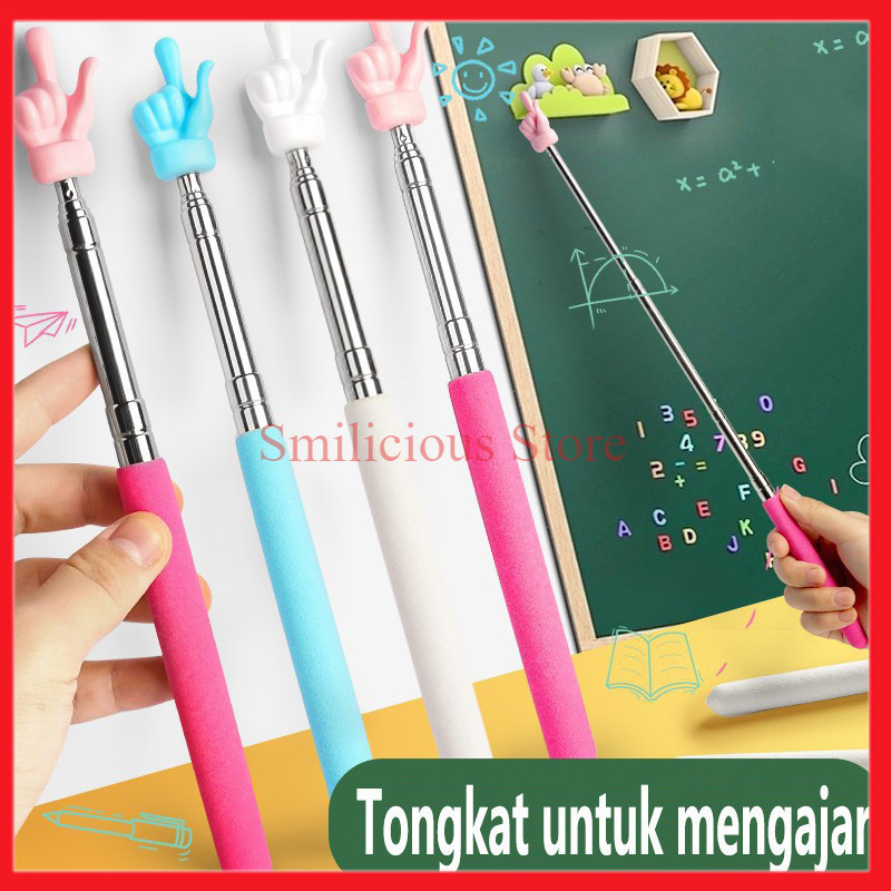 

Tongkat Jari Penunjuk Baca Buku Anak Sekolah Tunjuk Papan Tulis Panjang 68 cm Alat bantu Mengajar / Teleskopik Pointer Untuk Mengajar