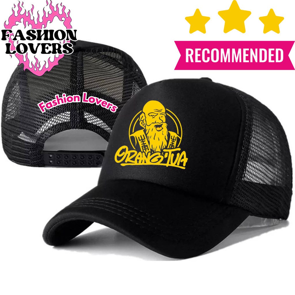 Fashion Loverz Topi Trucker ORANG TUA - Topi Distro ORANG TUA Logo - Topi ORANG TUA Premium - Topi P