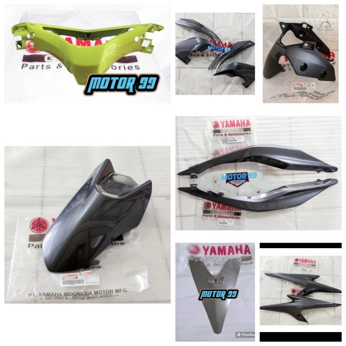 COVER BODY HALUS FULL SET AEROX 155 OLD ABU ABU ORI YGP