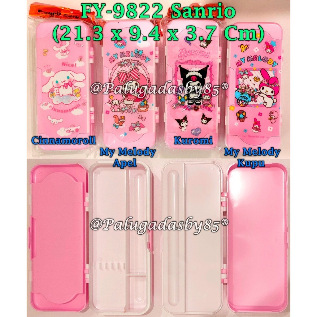 

(1 Biji) Kotak Pensil Mika Sanrio FY-9822 21.3 x 9.4 x 3.7 Cm / Tempat Pensil Mika GXIMP FY-9822