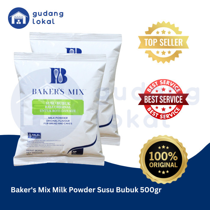 

TERJUAL BAKER'S MIX MILK POWDER SUSU BUBUK RASA ORIGINAL ROTI DAN KUE 500GR