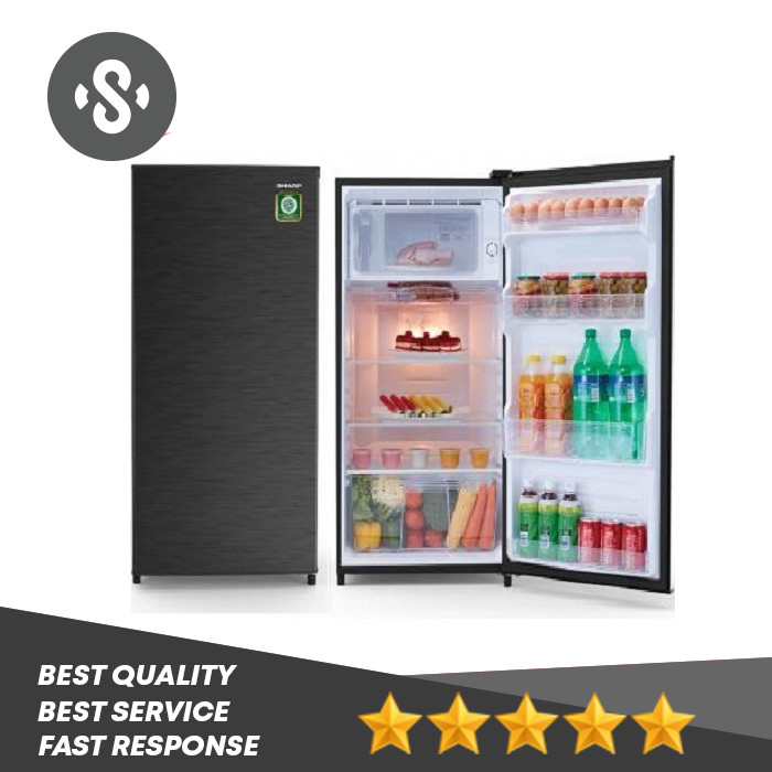 Sharp Kulkas 1 Pintu SJ-N192N-HS / New Kirei Series SJN192