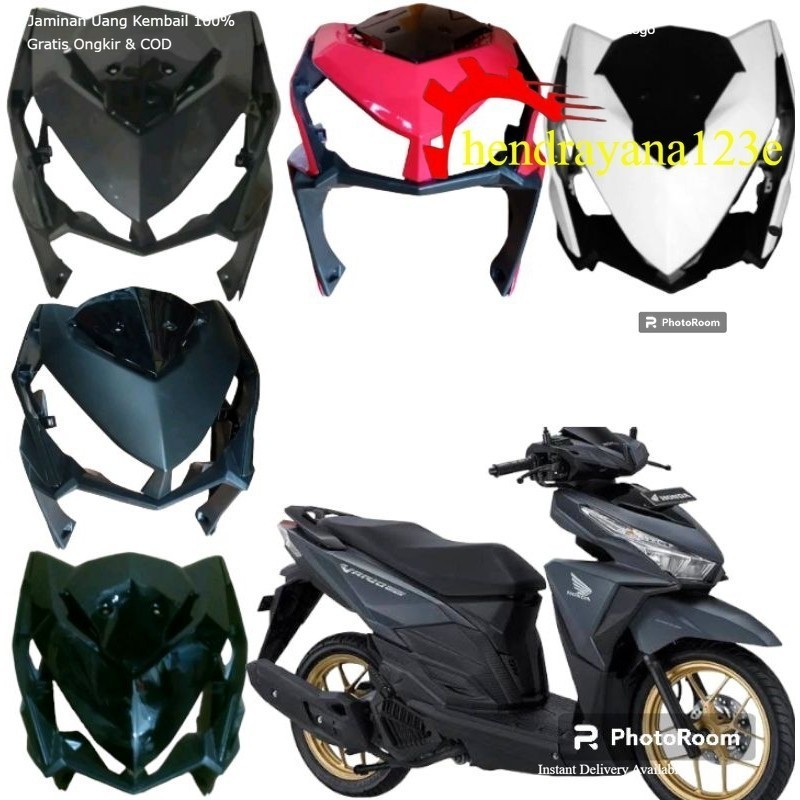 cover body sayap tameng dasi garnis lampu depan paket Vario 125 150 LED 2015 2016 2017