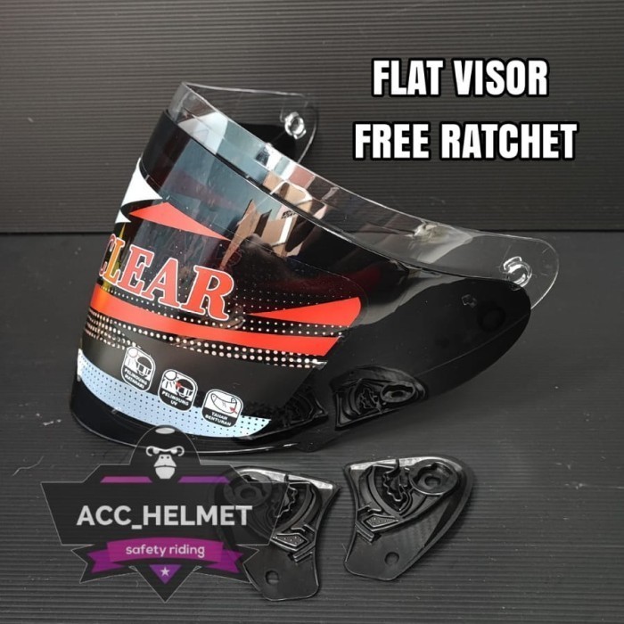 Visor Flat Helm INK METRO 2 / Kaca Helm INK METRO 2 Model Venom Keren