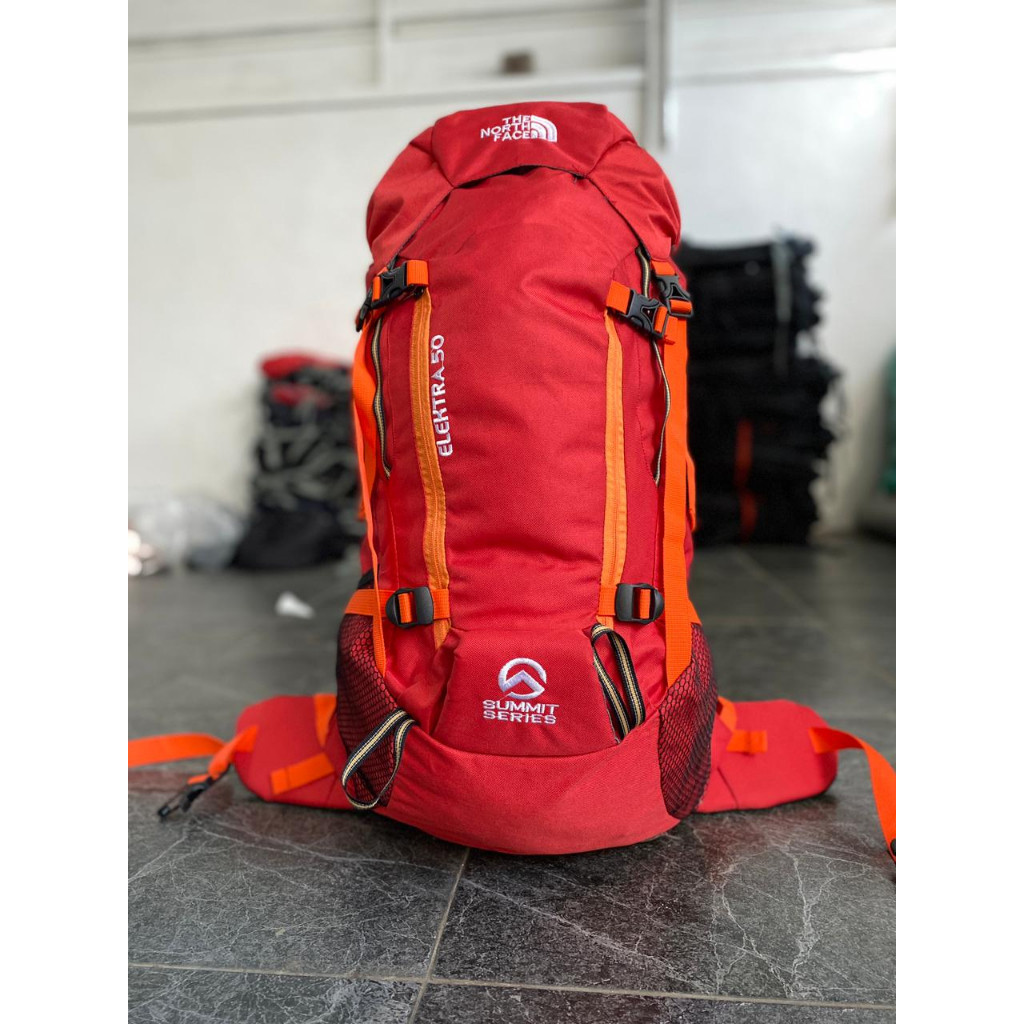 YR56VZ Tas Gunung Elektra / Tas Carrier TNF 45L / Tas Ransel Unisex Hiking Camping Traveling