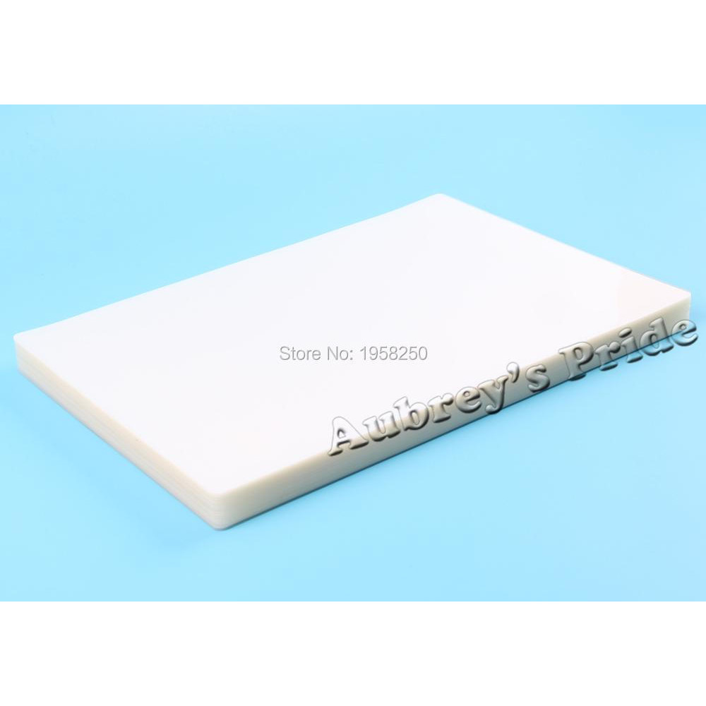 

10 Sheets 200mic(8mil) A4 Size PVC Clear Glossy 2Flap Laminating Pouch Film for Hot Laminator