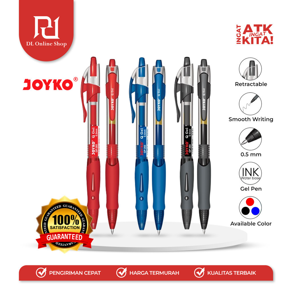 

JOYKO PULPEN GEL/ GEL PEN GP-265 Q GEL 0.5mm (1PC)