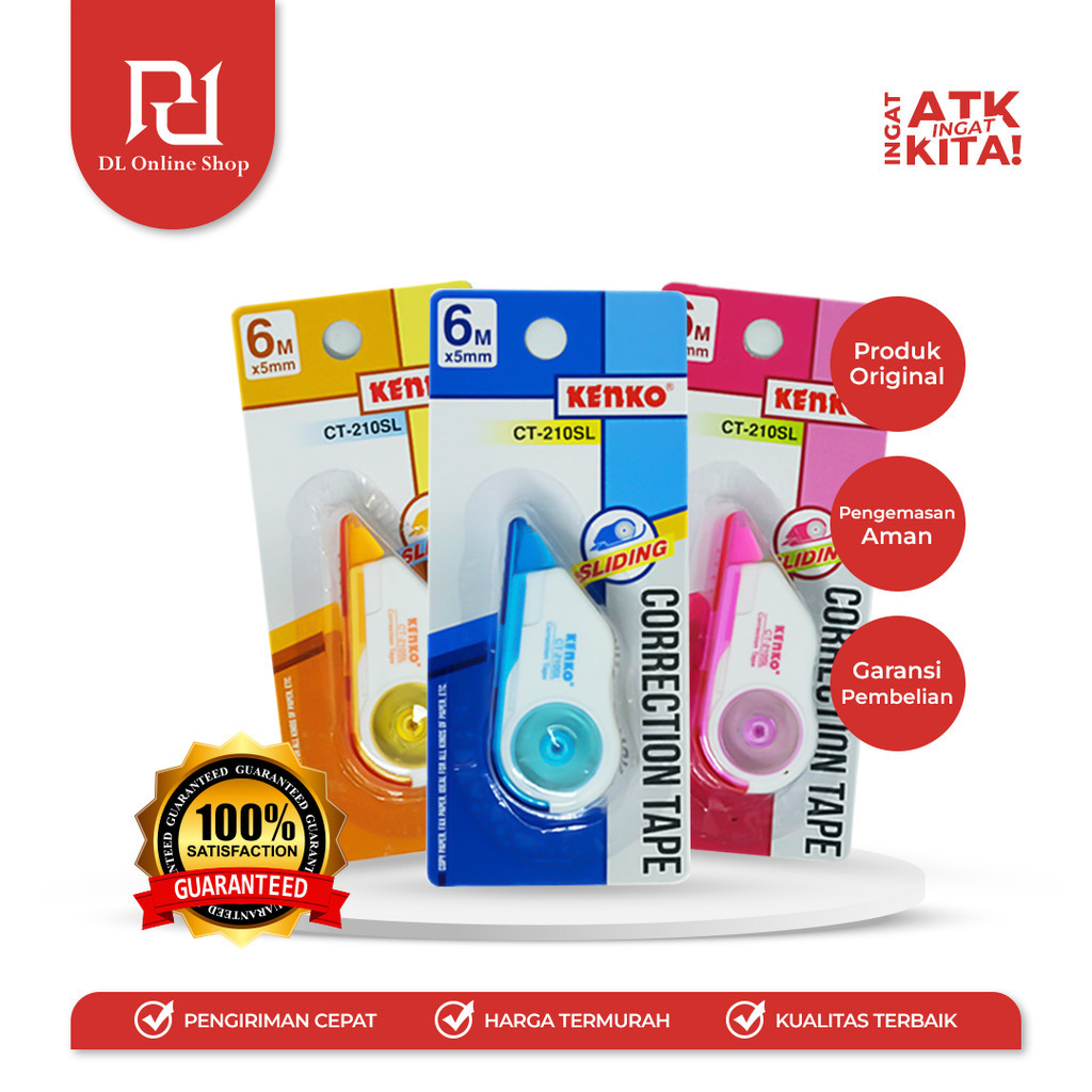 

KENKO PITA KOREKSI/ CORRECTION TAPE CT-210SL [6M x 5mm] (1PC)