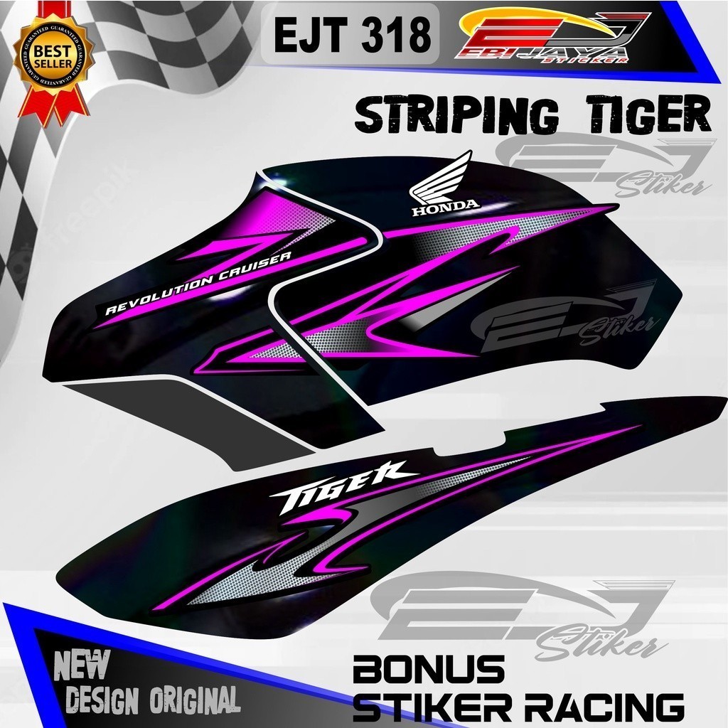 STRIPING PNP TIGER REVO / STIKER CUSTOM TIGER REVO / STIKER MOTOR HONDA TIGER