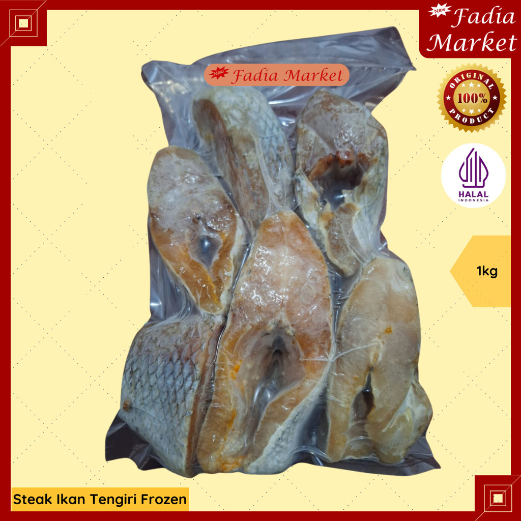 FROZEN FOOD STEAK DAGING IKAN TENGIRI BEKU FRESH 1KG