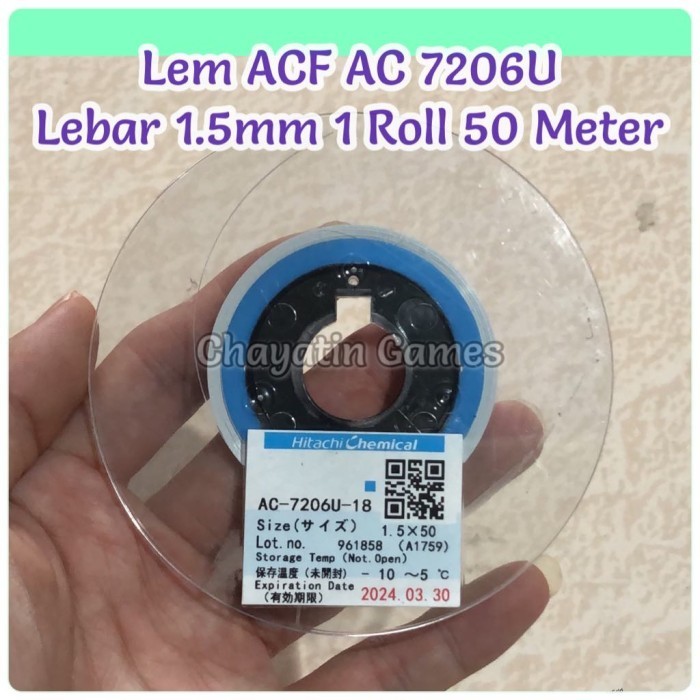 Lem ACF AC 2056R & AC 7206U Lem LCD COF Flexibel Ke LCD Harga Per Roll - ACF 7206U 1Roll -AD87