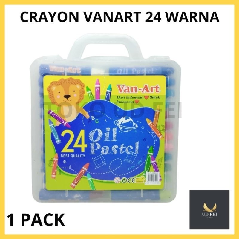 

krayon pastel/oil pastel 24 warna VAN-ART, crayon/alat menggambar/alat mewarnai