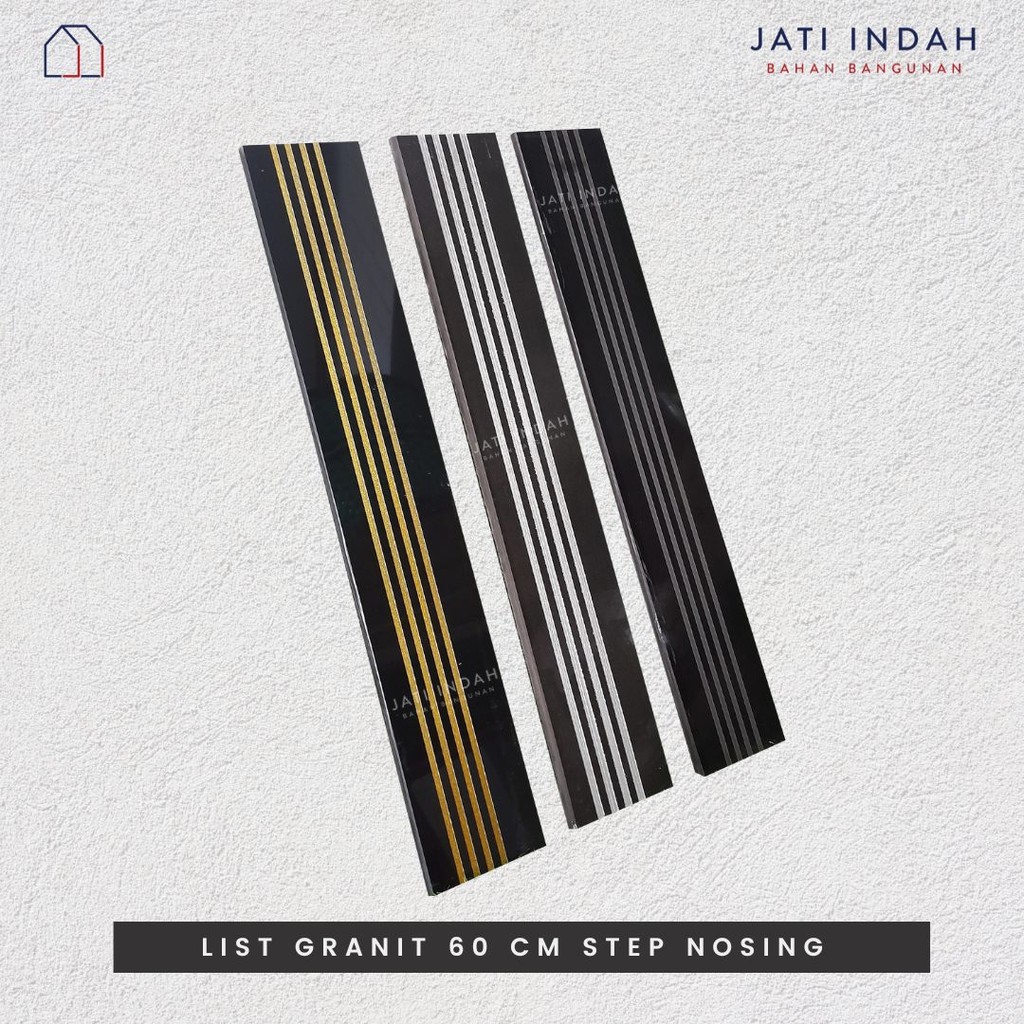List Granit 60 cm Glossy Step Nosing Tangga / Lis Plint Plin Garis