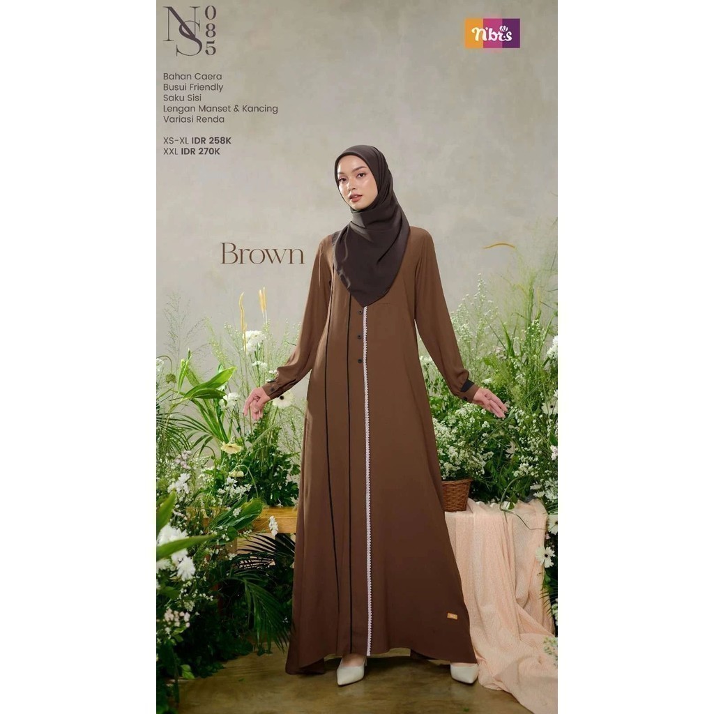 Ns 085 Gamis Remaja Model Simple by Nibras