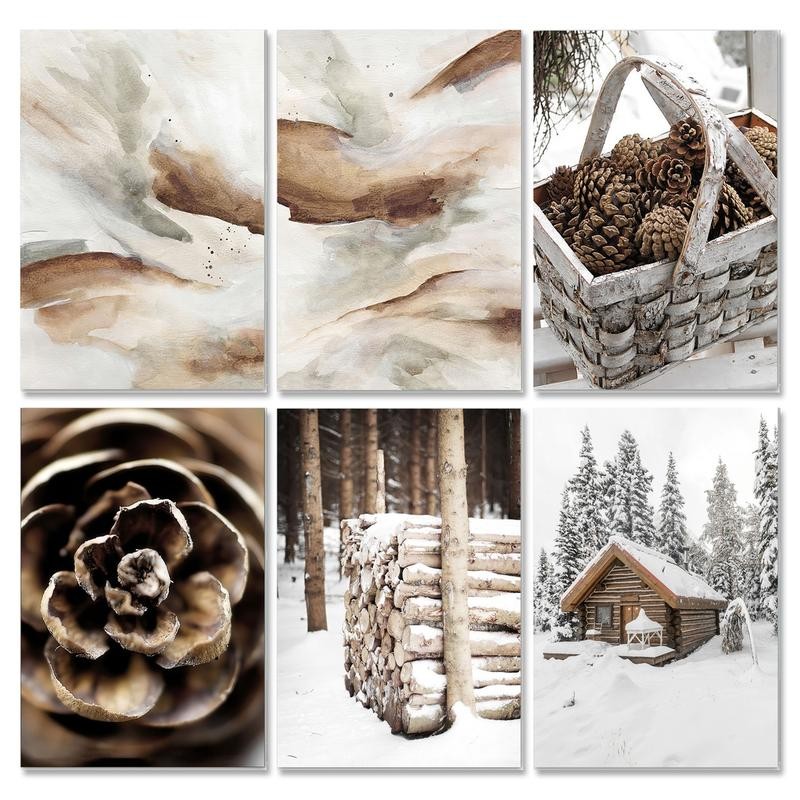 

Acrylic Painting by Numbers Hand Painting Drawing On Canvas Winter Scenery Acrylic Paint Unique Gift Art Supplies