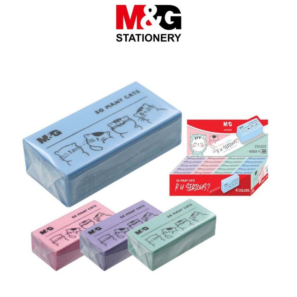 

Penghapus M&G So Many Cats #AXP963MB Eraser Penghapus Pastel - SATUAN- SHSNP