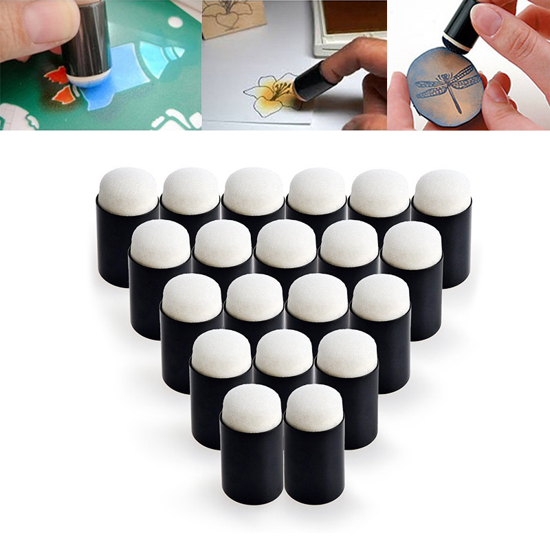 

10pcs/set Fingers Painting Drawing Sponge Craft Tool Painting Craft Set Finger Chalk Ink Sponge Finger Daubers Stamping Art Tool