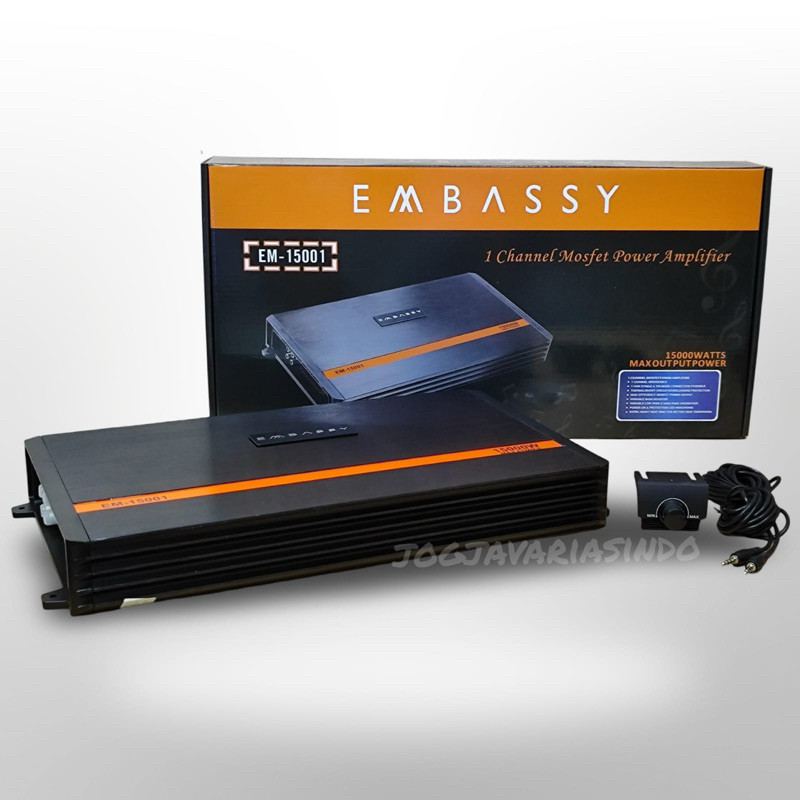 Power Monoblock Embassy EM-1500.1 Channel Class D Amplifier