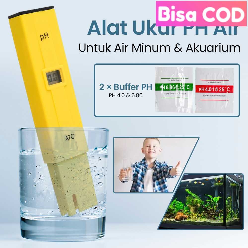 ( BISA COD-AUTO222 ) ATC Alat Ukur Uji PH Meter Tester Pen Air Minum Akuarium - PH-009