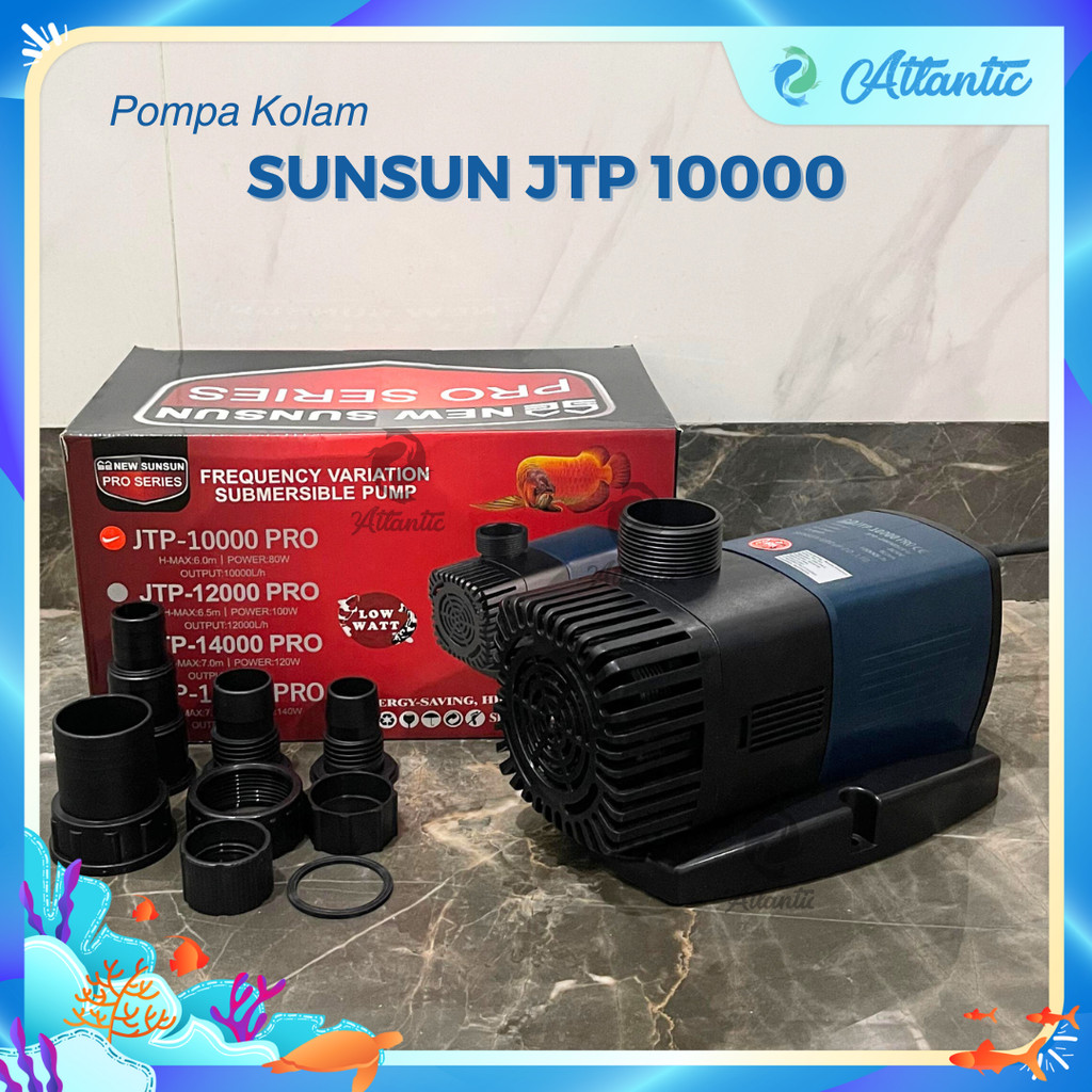 SUNSUN JTP 10000 POMPA CELUP  LOW WATT 10000 LPH POMPA CELUP KOLAM HEMAT DAYA LISTRIK JTP 10000