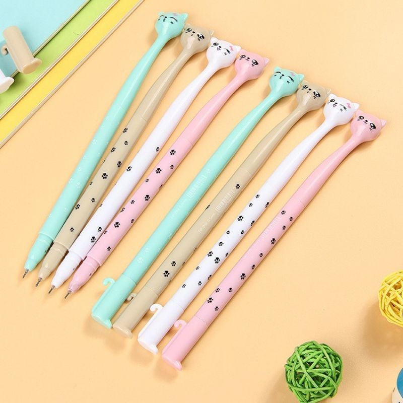 

EMMOTTO || Pulpen Gel Pena Karakter Pen Perlengkapan Sekolah Stationary Pena MOTIF CAT LUCU