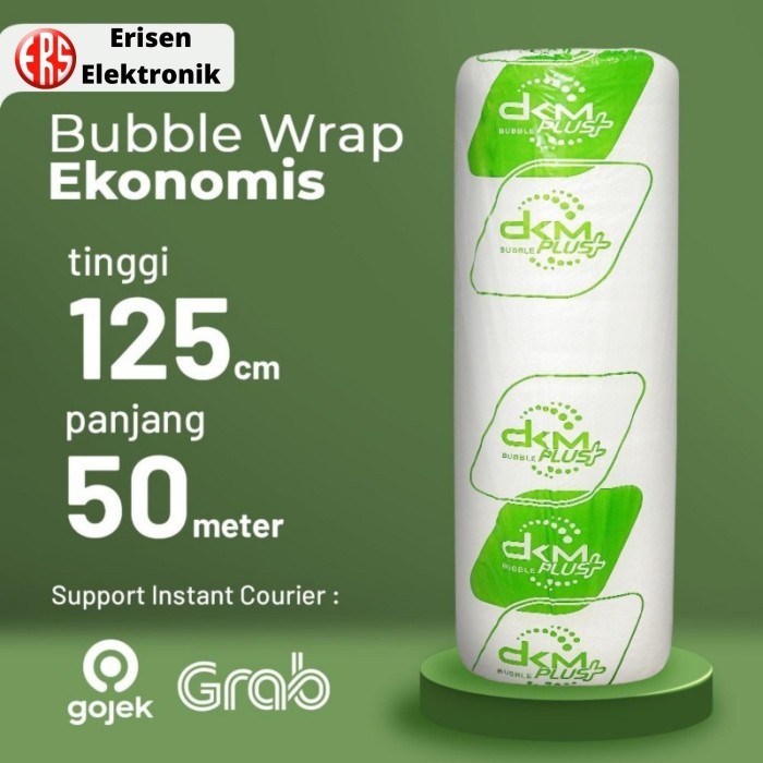 

Bubble Wrap Roll Plastik Packing 120cm X 50 meter Bening DKM Green