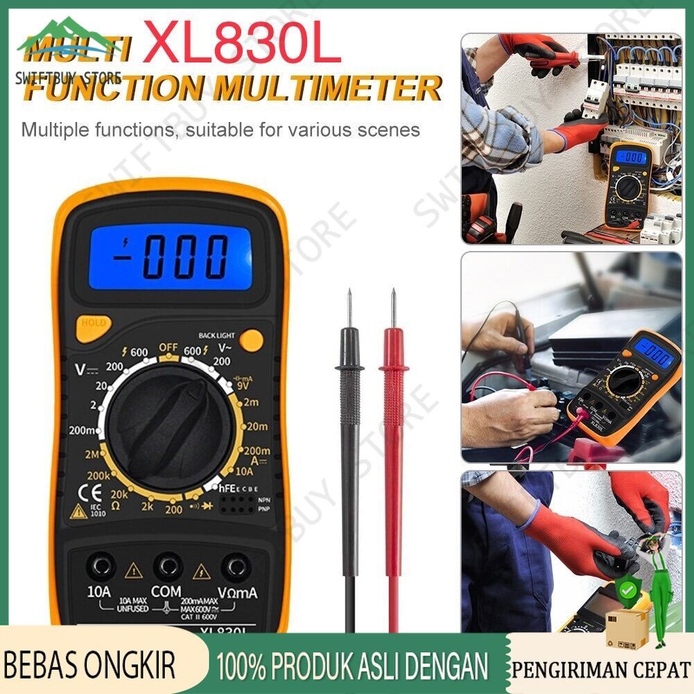 MINI Digital Multimeter AC/DC Voltage Tester - XL830L Multitester ORIGINAL  LCD Digital Multitester 