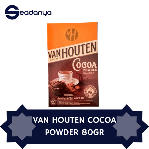 

VanHouten Cocoa Powder 80gr- Cokelat Bubuk - Coklat Tabur - Topping Chocolate - Van Houten