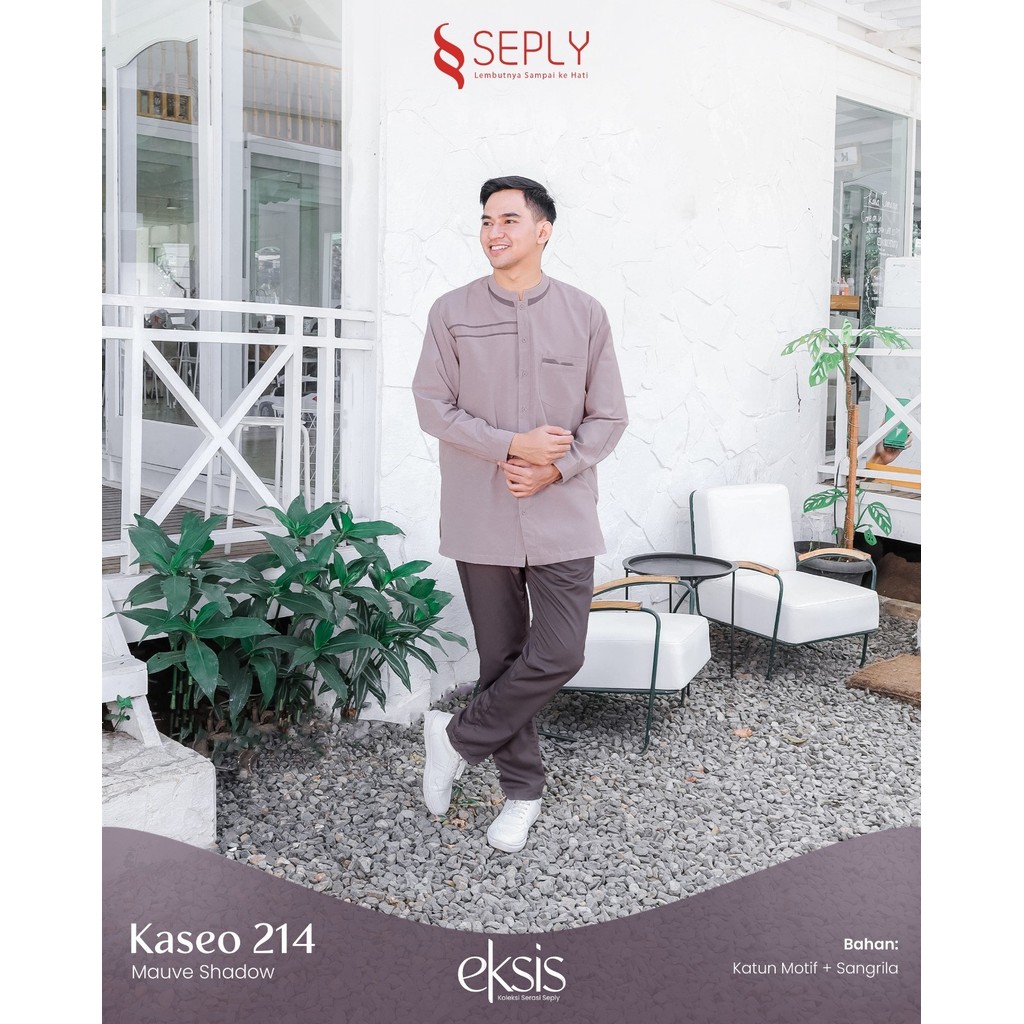 SEPLY KASEO 214 Koko Lengan Panjang Pria Koko Ayah