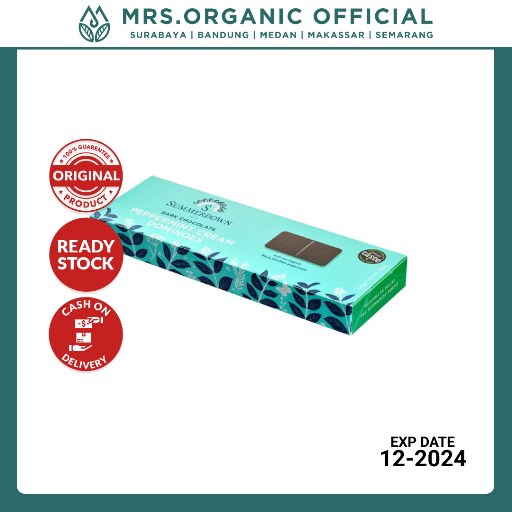 

Coklat Cokelat Premium Summerdown Mint Chocolate Peppermint Dominos 200g - Tanpa Pengawet dan Perasa Buatan