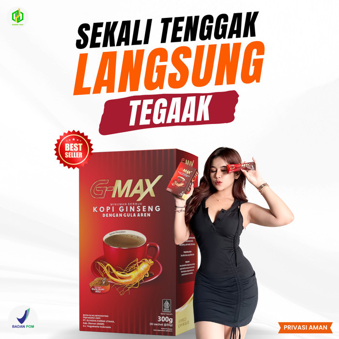 

TERLARIS! G-MAX KOPI PRIA KUAT DAN TAHAN LAMA ORIGINAL BPOM