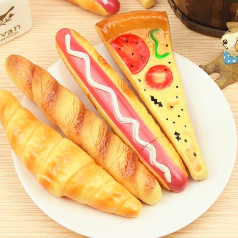 

Eeghrerr Alat Tulis Belajar Stationery Pen Bentuk unik lucu/pen hotdog pizza roti/souvenir ulang tahun anak/pen karakter unik/pen korea